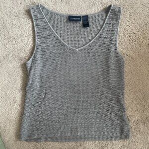 Vintage crochet Liz Claiborne "Lizsport" tank top